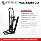 Voltstair GO Electric Stair Climbing Hand Truck - 150 Lb Capacity-Automatic braking and electronic speed control enhance safety on stairs