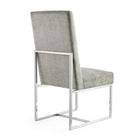 Manhattan Comfort Element 19.68" Modern Velvet Upholstered Dining Chair - Steel-Seat Height: 18.90" Weight Capacity: 300 lb