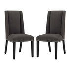Modway Baron Fabric Dining Chair - Brown - 2 Pack-Elegant Modern Dining Side Chair