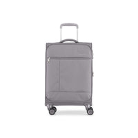 Bugatti Amsterdam Softside Carry-on Luggage - Grey-Made of new resistant TPU material*, providing water resistance for worry-free travel in any conditions