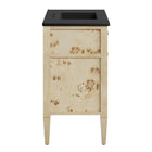 Modway Elysian 36" Wood Bathroom Vanity - Black/Burl-Mango Wood Construction