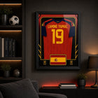 Frameworth Official FIFA World Cup 2026 Spain Lamine Yamal Framed Replica Jersey - 25.75" x 33.75"-9