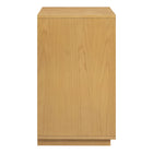 Modway Aiko Japandi Accent Cabinet - 39" - Light Oak-Push-to-Open Doors
