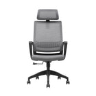 Brassex Jared Office Chair - Grey-Ergonomic design features high-density foam seating and fixed armrests to support your body, even throughout your longest days