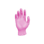 Ronco Touch Nitrile Gloves - Pink - Medium - 100 Pack-3.5 Mil