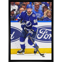Nikita Kucherov Lightning Action - Framed Canvas - 31" x 22"-Premium canvas print with gallery-wrapped edges