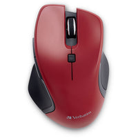 Verbatim USB-C Blue Led Wireless Mouse - Red-USB-C connectivity - easily connect to your USB-C equipped computers and devices