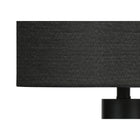 Monarch Specialties 28" H Contemporary Table Lamp - Black Metal / Black Shade-Minor assembly is required with illustrated instructions included. made with durable materials, this lamp is backed with 2-year limited warranty against manufacturer's defects for your satisfaction
