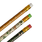 General Supply Goods + Co Pattern HB Pencils - 6 Pack-Colourful coordinating erasers for quick and easy corrections