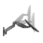 IntekView Wall Mount Single Screen Monitor Arm-Tilt and swivel your monitor up to 90 deg to the left and right for easy viewing.