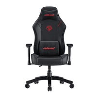 Anda Seat Phantom 4 Premium Gaming Chair - Black/Red-Premium Alcantara Fabric & PVC: Our gaming chairs are made with the highest quality materials to provide an exceptional experience for gamers and professionals alike. the combination of easy-clean PVC leather and alcantara fabric creates a unique texture that is both luxurious and durable, with scratch and stain resistance to keep your chair looking new for years to come.