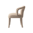 Manhattan Comfort Palmer 22.8" Mid-Century Modern Tweed Upholstered Dining Armchair - Gold Dust - Set of 2-Made to Last. Commercial Grade Product