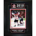 Frameworth Sidney Crosby Classic Series 2010 Olympics Golden Goal - Framed Print - 16" x 20"-Officially licensed Team Canada hockey print featuring Sidney Crosby's iconic 2010 Olympics Golden Goal