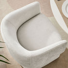 Modway Verity Barrel Back Chenille Dining Armchair - Ivory-No Assembly Required