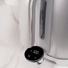 Salton NuRetro Digital 1.7 L Kettle - Metallic Silver- Removable Aquascreen filter helps improve taste 