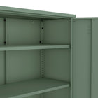 Manhattan Comfort Naomi 31.5" Modern Accent Cabinet - Green-Metal Legs with Adjustable Floor Protectors for Custom Fitted Stability