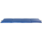 Soozier Folding Gymnastics Tumbling Mat - Exercise Mat with Carrying Handles - Dark Blue - 4' W x 10' L x 2" D-Cartwheel mat perfect for tumbling, exercise programs, pilates, stretching, yoga, martial arts, gymnastics, daycare activities, and more 