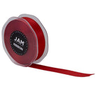 JAM Paper Double Faced Satin Ribbon - 7/8" W x 25 yd. - Red-Size: 0.875" x 25 yards
