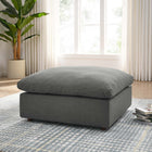 Modway Commix Down Filled Overstuffed Ottoman - Grey-Density Foam Seat