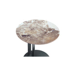 Manhattan Comfort Alondra Modern Glam Coffee and End Table - Black - Set of 2-9