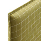 Modway Camille Checkered Linen Blend King Size Headboard - Artichoke Windowpane Check-Assembly Required