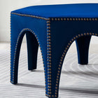 Modway Victory Performance Velvet Ottoman - Navy-Sturdy Construction