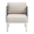 Zuo Bridgehampton ArmChair - White-Removable and washable cushion cover