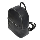Nicci Backpack with Front Zipper Pocket - Black-Top handle drop 