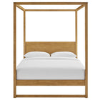Modway Alva Queen Wood Canopy Platform Bed - Oak-Weight Capacity: 800 lb