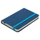 JAM Paper Hardcover Small Journal Notebook With Elastic - 100 Lined Sheets - 3 3/4" x 5 5/8" - Blue-Our coloured journal has a durable hard cover with an elastic band closure to keep your papers safe and secure.