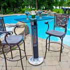 EnerG+ 1500-Watt Infrared Bar Table Electric Outdoor Heater-Provides the maximum 1500 Watts of instantaneous radiant heat. Heating area: 4-6 feet.