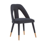 Manhattan Comfort Neda 20.87" Modern Velvet Upholstered Dining Chair - Midnight Blue-10