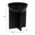 Zuo Tume Side Table - Black-6