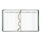 Brownline 2027 Traditional Daily Planner - 8-1/8" x 6-9/16" - Marble Green-Cash record section