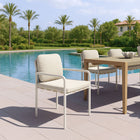 Zuo Aite Dining Chair - Beige - Set of 2-Dimensions: 26.0" L x 22.8" W x 32.3" H