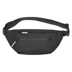 Nicci Waist Bag with Front Zipper Pocket - Black-Main Zipper Compartment