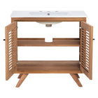 Modway Birdie 36" Bathroom Vanity - Natural/White-9