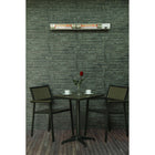 EnerG+ 1500-Watt Infrared Electric Wall Mounted Outdoor Patio Heater with Remote-IP54 certified water resistant and weatherproof rating makes this safe for use outdoors, even in wet or rainy environments. No need to put it away every day.
