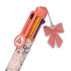 Pep Rally Bonjour Bestie 8-in-1 Coloured Pen - 0.7mm - Assorted - Bows-0.7 mm tip for smooth writing