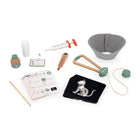 Janod Vet Suitcase Toy 15-Piece Set-Includes 15 accessories like a stethoscope, syringe, and thermometer.