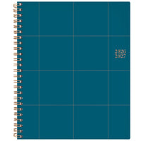Cambridge 2026-27 Navy Grid Teacher Weekly/Monthly Planner - 11"x 9"  - Bilingual-12 months: July 2026 - June 2027