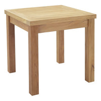 Modway Marina Outdoor Patio Teak Side Table - Natural-Solid teak wood construction