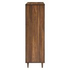 Modway Vespera 5-Drawer Chest - Walnut-Non-Marking Foot Glides