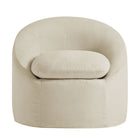 Modway Sadie Slipcovered Linen-Blend Round Accent Chair - Linen-7