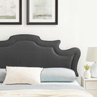 Modway Evangeline Performance Velvet King/California King Headboard - Charcoal-3 Mounting Positions