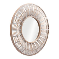 Zuo Toto Mirror - Antique Brown-Hangs vertically only