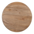 Zuo Goblet Coffee Table - Brown/White-Mango Wood round shape tabletop