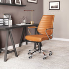 Zuo Enterprise Low Back Office Chair - Terracotta-Chair Weight Capacity: Supports up to 285 lb