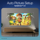 Epson Lifestudio Pop Plus 4K PRO-UHD Personal Lifestyle Projector with Sound by Bose Technology – Navy-Perfect for Game Night - Enjoy smooth, responsive gameplay on a massive 150'' display for epic races, co-op battles and more
