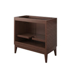 Modway Ledger 36" Wood Bathroom Vanity Cabinet - Walnut-8